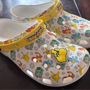CROCS White and Yellow Pokemon design